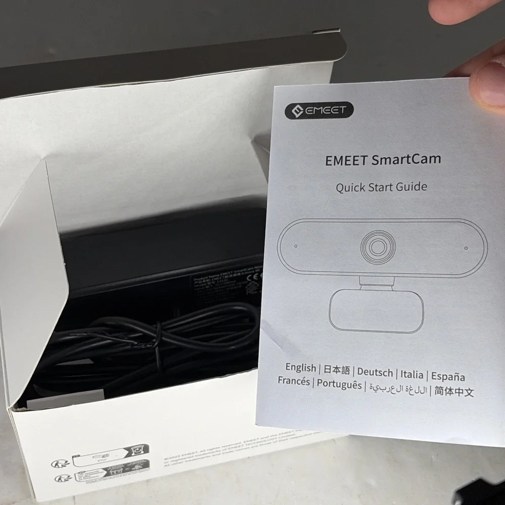 EMEET NOVA 4K Webcam for PC 4K@30fps Autofocus 2 Mics E3131